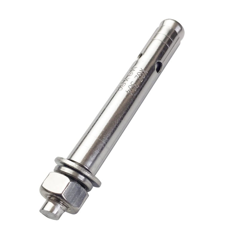 JENSWILL 10 Pack M8x80mm Expansion Bolts Anchor Bolt 304 Stainless Steel External Hex Expansion Screw Bolt Sleeve Anchor Fastener Wall Concrete - Image 3